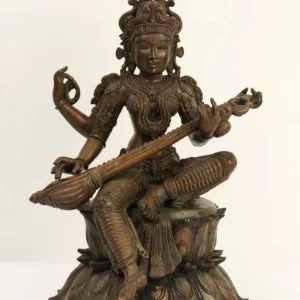 Panchaloga/Impon Goddess Saraswati Statue (15 inch)