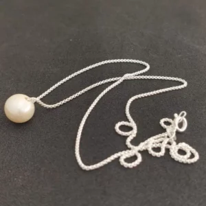 925 Sterling Silver Chain with Lustrous Pearl Pendant| Best Gift for Women & Girls | Lab Certified Freshwater Pearl