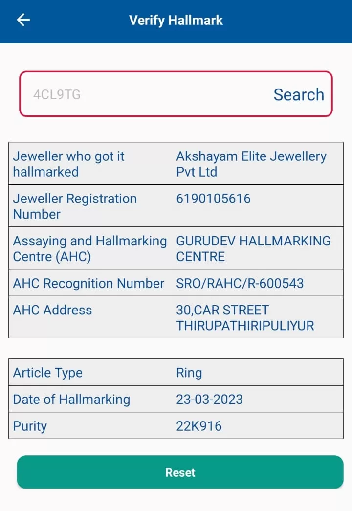 22K (916) Name Engraved Couple Ring with BIS Hallmark ((4+4) 8 Gram) - Image 3
