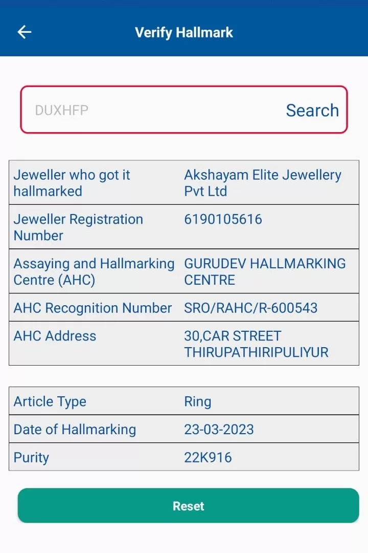 22K (916) Name Engraved Couple Ring with BIS Hallmark ((4+4) 8 Gram) - Image 4