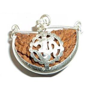 925 Silver Ek Mukhi Rudraksha Pendant | One Mukhi Rudraksha Silver Pendent