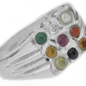 Original 925 Silver Navaratna Ring