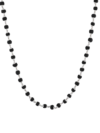 Original 925 Silver Black Rudraksha Mala (5 Mukhi, 6MM, 54 Beads, 27 Inchs)