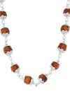 Original 925 Silver Rudraksha Mala (5 Mukhi, 6MM, 54 Beads, 27 Inchs)