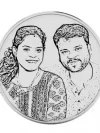 Photo Engraved Silver Coin - (20 Grams - 999 Pure Silver) | Personalized silver coin With Photo