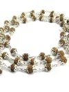 Original 925 Silver Rudraksha Mala (5 Mukhi, 8MM, 54 Beads, 30 Inchs)
