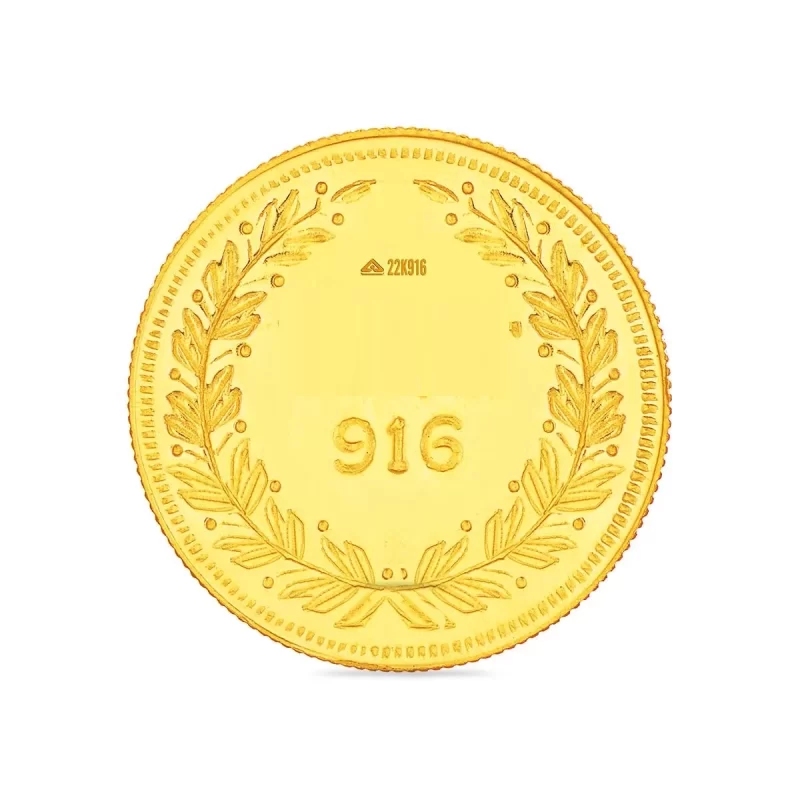 22K (916) Lakshmi Gold Coin with BIS Hallmark (2 Gram) - Image 2