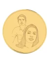 22K (916) Photo Engraved Gold Coin with BIS Hallmark (8 Gram)