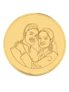22K (916) Photo Engraved Gold Coin with BIS Hallmark (4 Gram)