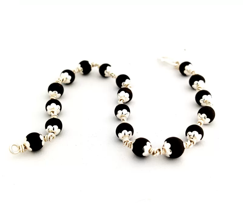 Original 925 Silver Karungali Bracelet (6 MM) - Image 4