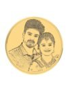 22K (916) Photo Engraved Gold Coin with BIS Hallmark (8 Gram)