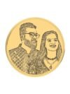 22K (916) Photo Engraved Gold Coin with BIS Hallmark (10 Gram)