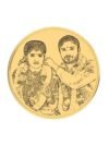 22K (916) Photo Engraved Gold Coin with BIS Hallmark (2 Gram)