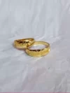 22K (916) Name Engraved Couple Ring with BIS Hallmark ((4+4) 8 Gram)