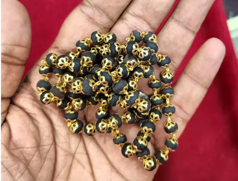 22K (916) Gold Karungali malai (54 Beads) with BIS Hallmark (18 Gram) - Image 2