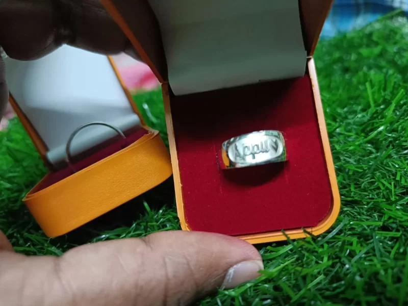 925 Silver Name Ring for Men and Women | Customized silver ring with name - Image 2