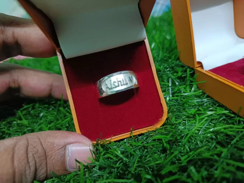 925 Silver Name Ring for Men and Women | Customized silver ring with name