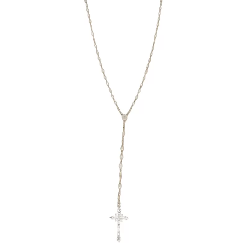Original 925 silver pearl rosary for women - Image 3